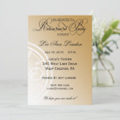 エレガントな、不朽の退職のパーティの招待状 招待状 (スタンド正面)