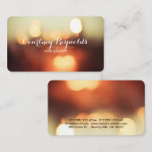 エレガントな《写真》ぼけ味ライト名刺のll 名刺 (正面/裏面)