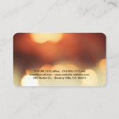 エレガントな《写真》ぼけ味ライト名刺のll 名刺 (裏面)