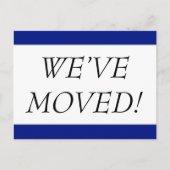 エレガントな"引っ越しました!" アドレス変更の郵便はがき 案内ポストカード (正面)