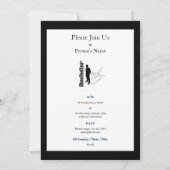 エレガントな“独身最後の夜”のフォーマルパーティー 招待状 (裏面)