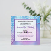 エレガントな 誕生日 招待状 (スタンド正面)