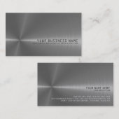 エレガントな、金属名刺 名刺 (正面/裏面)