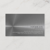 エレガントな、金属名刺 名刺 (裏面)