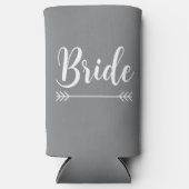 エレガントな chic 花嫁 スリム缶クーラー (正面)