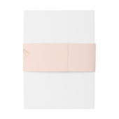 エレガントな Sage Green と Rose Pink のイチョウの結婚式 招待状ベリーバンド (裏面例)