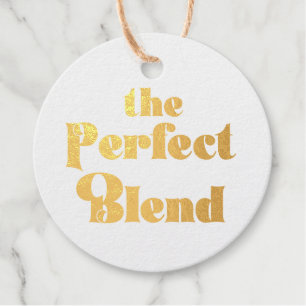 エレガントな「The Perfect Blend」ウェディングフォト フェイバータグ