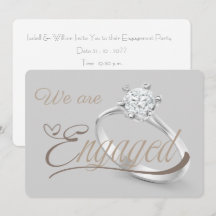 エレガントな「We Are Engaged」プロポーズパーティー