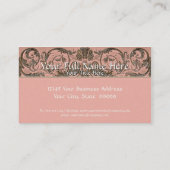 エレガントなAntiqued金ゴールドバロック式のモノグラムのなカード 名刺 (裏面)