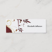 エレガントなBusinesscard スキニー名刺 (裏面)