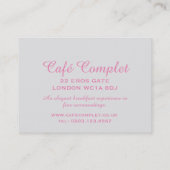 エレガントなCaféの名刺 名刺 (裏面)