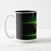 エレガントなDJは襲います ツートーンマグカップ (左)