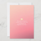 エレガントなEAT Drink & Be Married ウェディング招待状 招待状 (裏面)