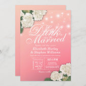 エレガントなEAT Drink & Be Married ウェディング招待状 招待状 (正面/裏面)