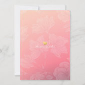 エレガントなEAT Drink & Be Married ウェディング招待状 招待状 (裏面)