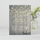 エレガントなEAT Drink & Be Married ウェディング招待状 招待状 (スタンド正面)
