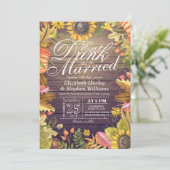 エレガントなEAT Drink & Be Married ウェディング招待状 招待状 (スタンド正面)