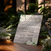 エレガントなEAT Drink & Be Married ウェディング 招待状