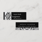 エレガントなFormigableのモノグラムのダマスク織 スキニー名刺 (正面/裏面)