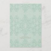 エレガントなFritillaria nのトンボのフォーマルな夕食メニュー メニュー (裏面)