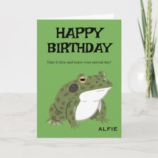 エレガントなHAPPY BIRTHDAY CARD カード (正面)
