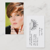 エレガントなHeadshotの名刺 名刺 (正面/裏面)