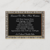 エレガントなIV美容師Royaleを切って下さい 名刺 (裏面)