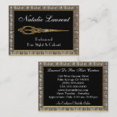 エレガントなIV美容師Royaleを切って下さい 名刺 (正面/裏面)