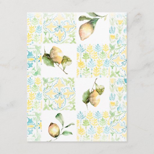 エレガントなLemon Grove Bohoの結婚式のゲストの詳細 エンクロージャーカード (裏面)