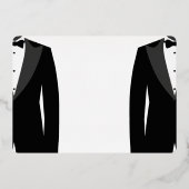 エレガントなLGBTQ+ウェディング・セーブ・ザ・デート・リアルゴールド・ホイル 箔招待状 (裏面)