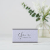 エレガントなMarbleStripe PlatinumPaper弁護士弁護士 名刺 (スタンド正面)