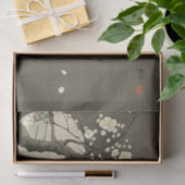 エレガントなOhara Koson著夜のプラム花 薄葉紙 (ギフト)