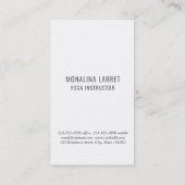 エレガントなOmの金ゴールドの黙想の記号のヨガのインストラクター 名刺 (裏面)