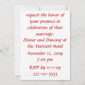 エレガントなOrigamiの結婚式のパーティの招待状 招待状 (裏面)