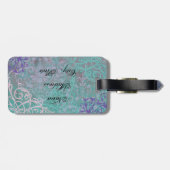 エレガントなPapillon ラゲッジタグ (裏面横)