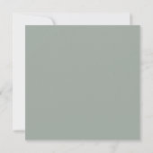エレガントなsage greenの結婚式ソングQRコードSave the Date セーブザデート (裏面)