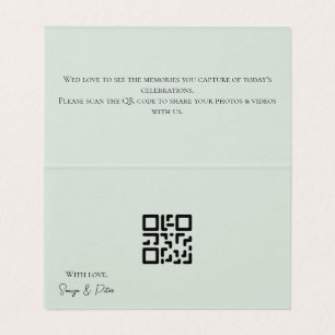 エレガントなsage greenの結婚式封筒カード