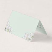 エレガントなsage greenの結婚式封筒カード (裏面)