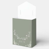 エレガントなsage+greenの結婚式 フェイバーボックス (オープン)
