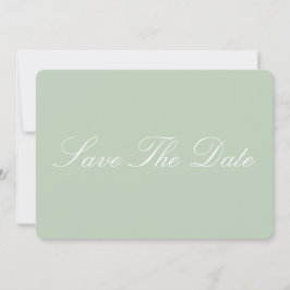 エレガントなsage greenミニマリストSave the date セーブザデート