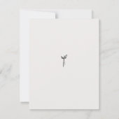 エレガントなSave the Dateのお知らせテンプレート (裏面)