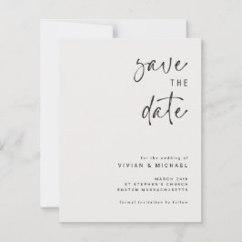 エレガントなSave the Dateのお知らせテンプレート