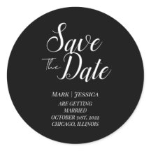 エレガントなSave The Date 御礼カード