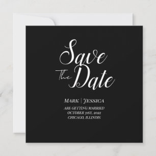 エレガントなSave The Date 感謝カード