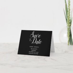 エレガントなSave The Date 感謝カード