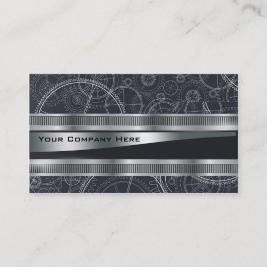 エレガントなsteampunkは名刺を設計します 名刺 (正面)