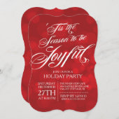 エレガントなTis季節の嬉しい休日のパーティ 招待状 (正面/裏面)