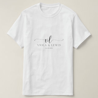 エレガントなViola & Lewisのオリジナル結婚記念日Tシャツ Tシャツ