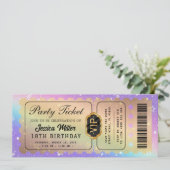 エレガントなVIPゴールドイベントチケット 招待状 (スタンド正面)