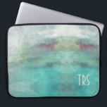 エレガントなWatercolorMonogramコンピュータ保護装置 ラップトップスリーブ<br><div class="desc">美しく、新しい水彩画コンピュータ袖はあなたの専門のワードローブに僅か優雅を加えます。 あなた自身のカスタムなコンピュータ袖を作成するイニシャルが付いているモノグラム。</div>